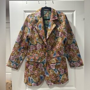 Floral Multicolor Women's Blazer